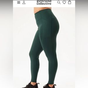 Girlfriend Collective Compressive Pocket Legging, in Moss, XS